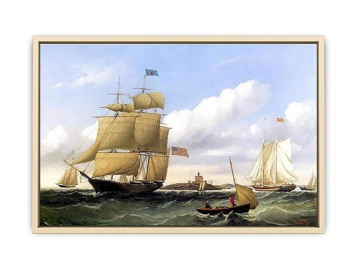 The Whaleship "Emma C. Jones" off Round Hills, New Bedford  Art Print