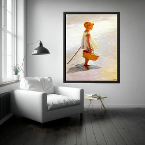 Young Girl On A Beach by Young Girl On A BeachI. DAVIDI Painting