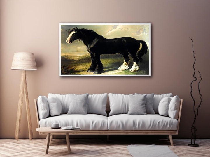 Old English Black Horse  Painting