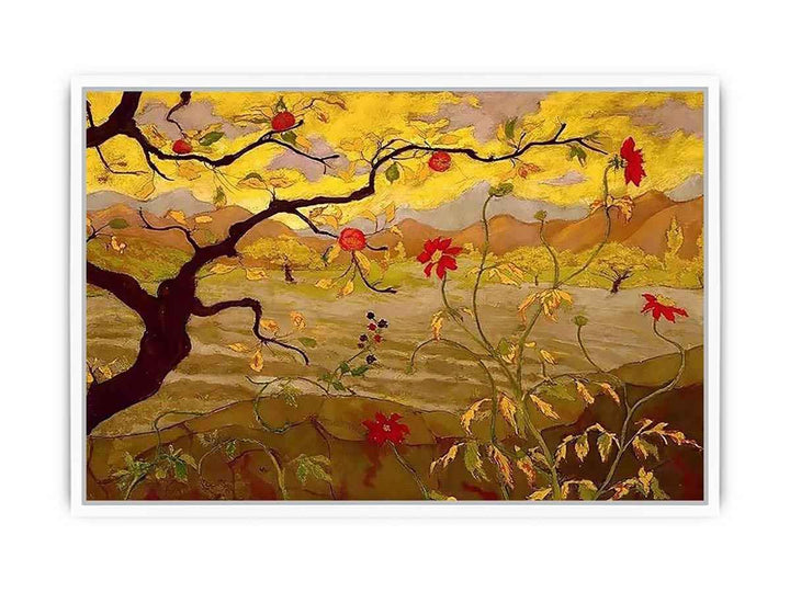 Apple Tree With Red Fruit Framed Print
