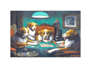 Dogs Playing Poker by Cassius Marcellus Coolidge Painting