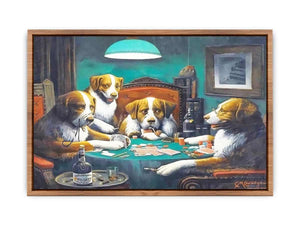 Dogs Playing Poker Painting  Poster