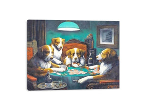 Dogs Playing Poker by Cassius Marcellus Coolidge Painting