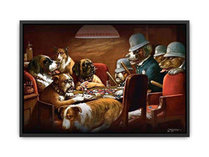 Pinched with Four Aces Canvas Print