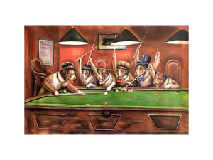 Dogs Playing Pool by Cassius Marcellus Coolidge Painting