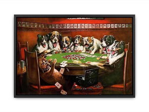 Poker Sympathy by  Cassius Marcellus Coolidge Canvas Print