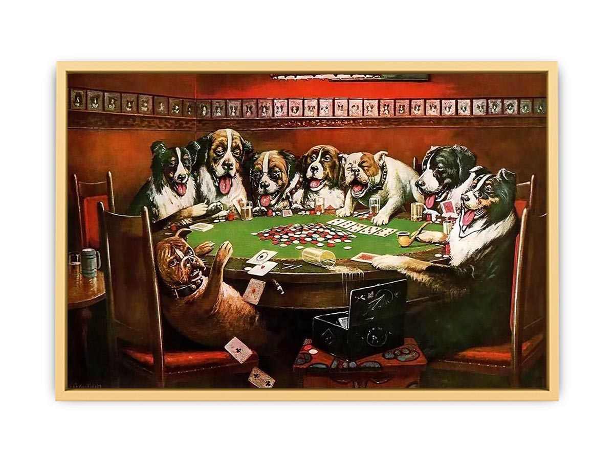 Poker Sympathy by  Cassius Marcellus Coolidge Streched canvas