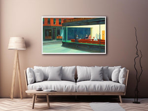 Nighthawks by Edward Hopper Painting 