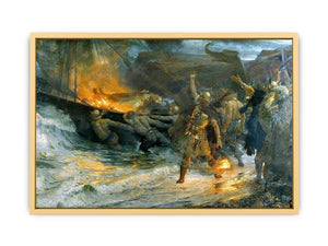 Funeral of a Viking Streched canvas