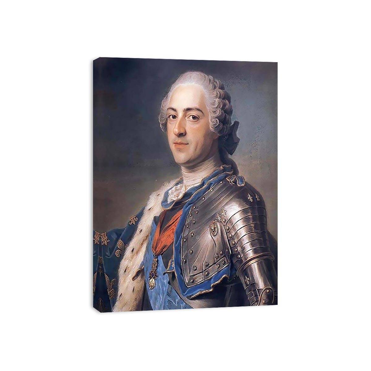 Portrait of King Louis XV by MAURICE QUENTIN DE LA TOUR Painting