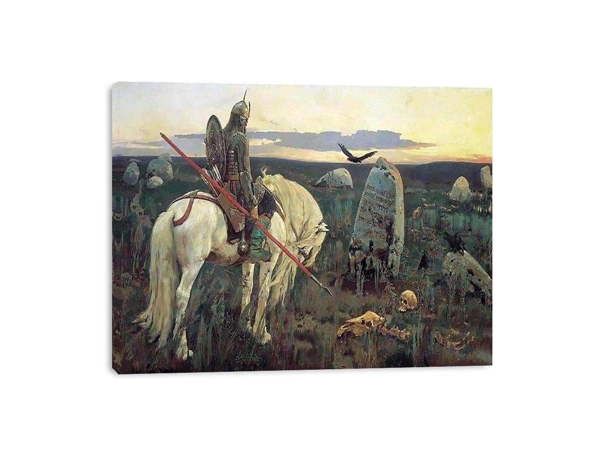The Knight at the Crossroads by VIKTOR VASNETSOV Painting