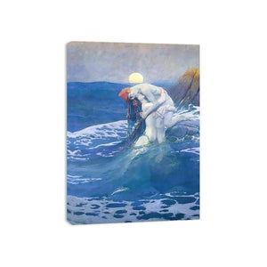 The Mermaid by HOWARD PYLE Painting
