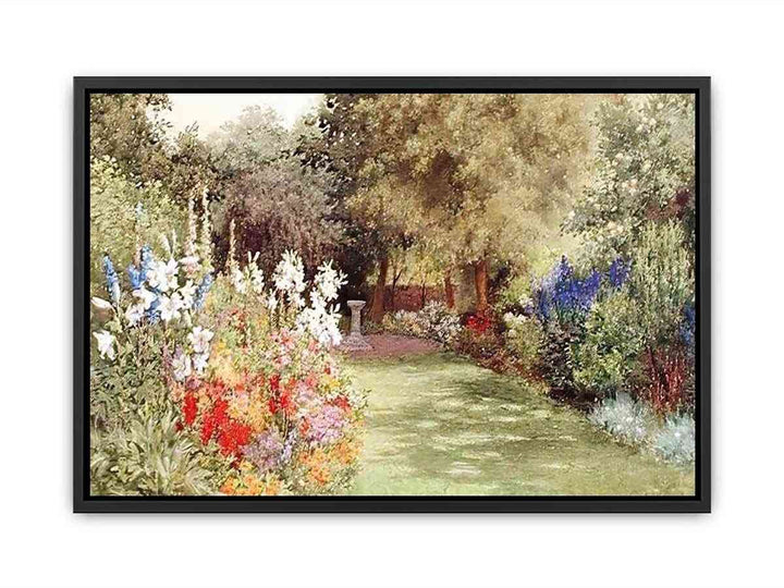 A Garden in July Canvas Print