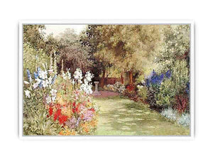 A Garden in July Framed Print