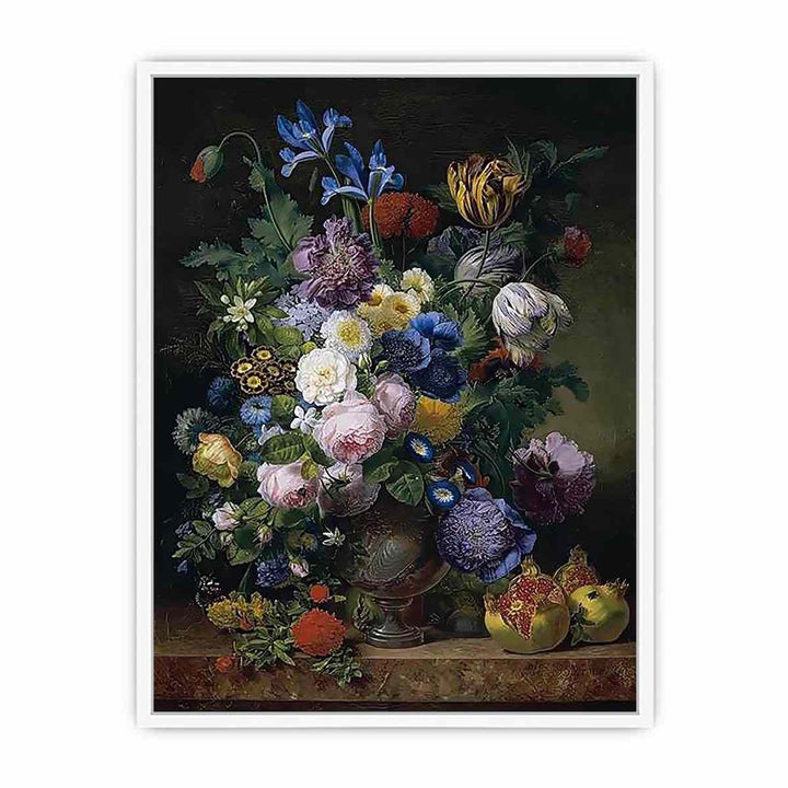 Still-Life by JEAN-JOSEPH-XAVIER BIDAULD Framed Print
