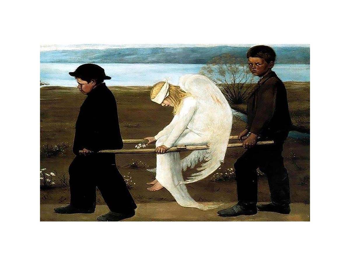 The Wounded Angel from 1903 Framed Print