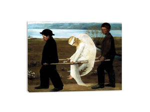The Wounded Angel from 1903 by HUGO SIMBERG Painting