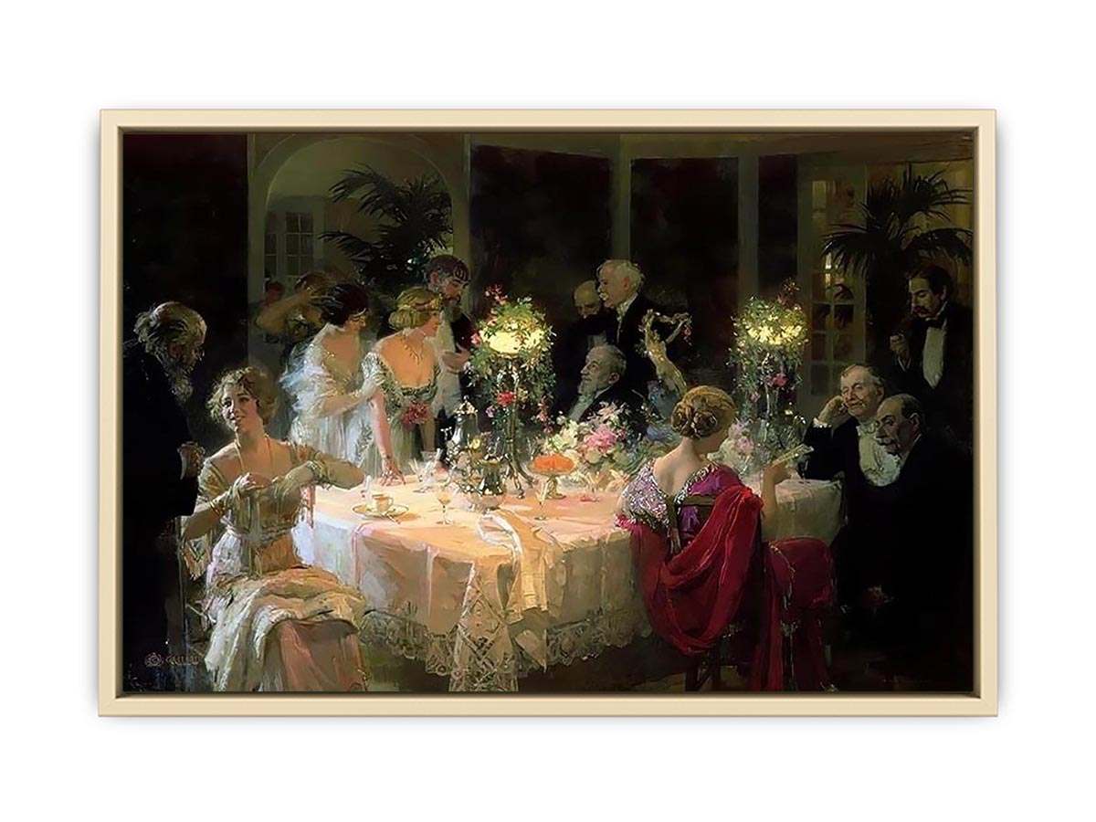 The End of Dinner  Art Print