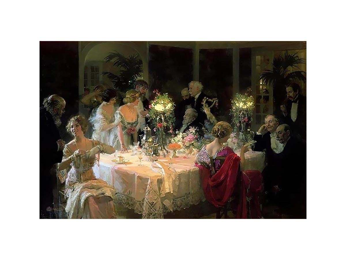 The End of Dinner by JULES ALEXANDRE GRUN