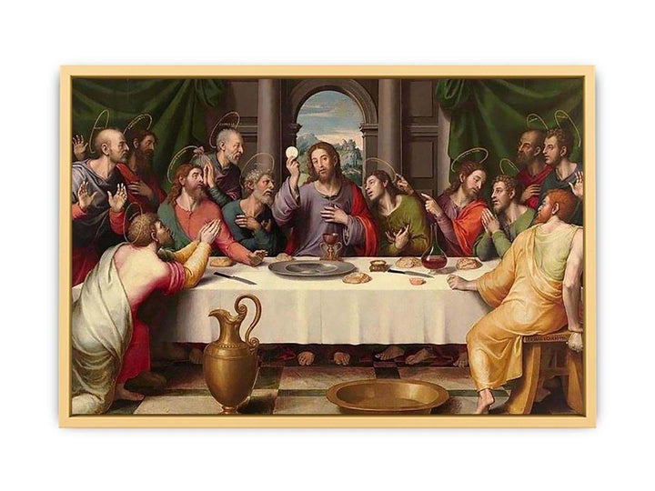 The Last Supper - Vicente Juan (Juan de Juanes) Streched canvas
