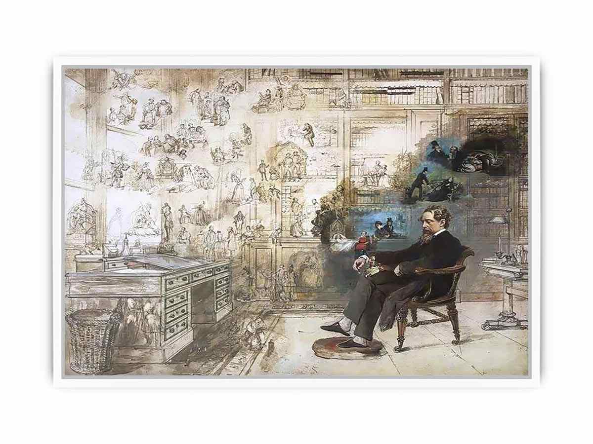 Dickens' Dream Framed Print
