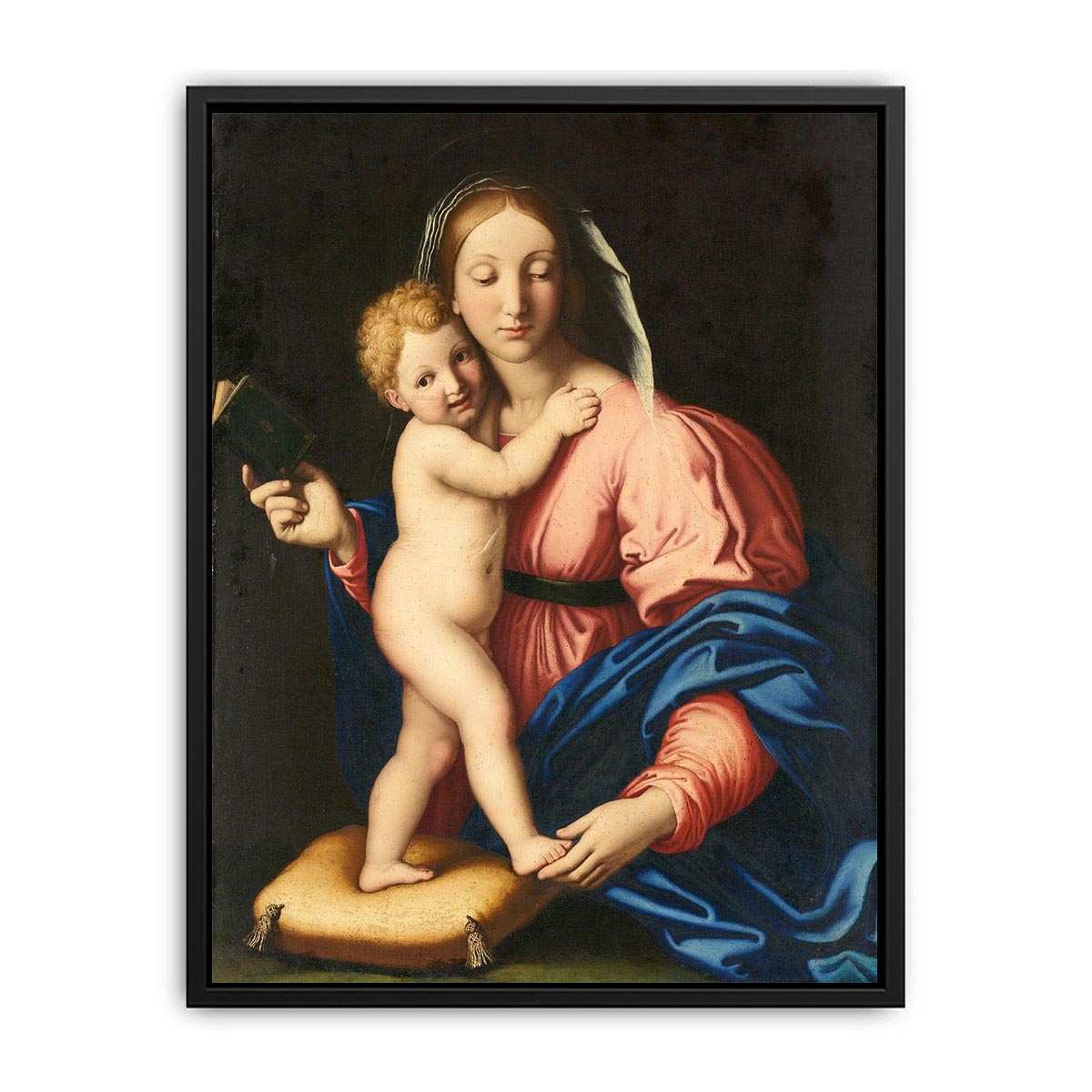 Madonna and Child Painting  by Giovanni Battista Canvas Print