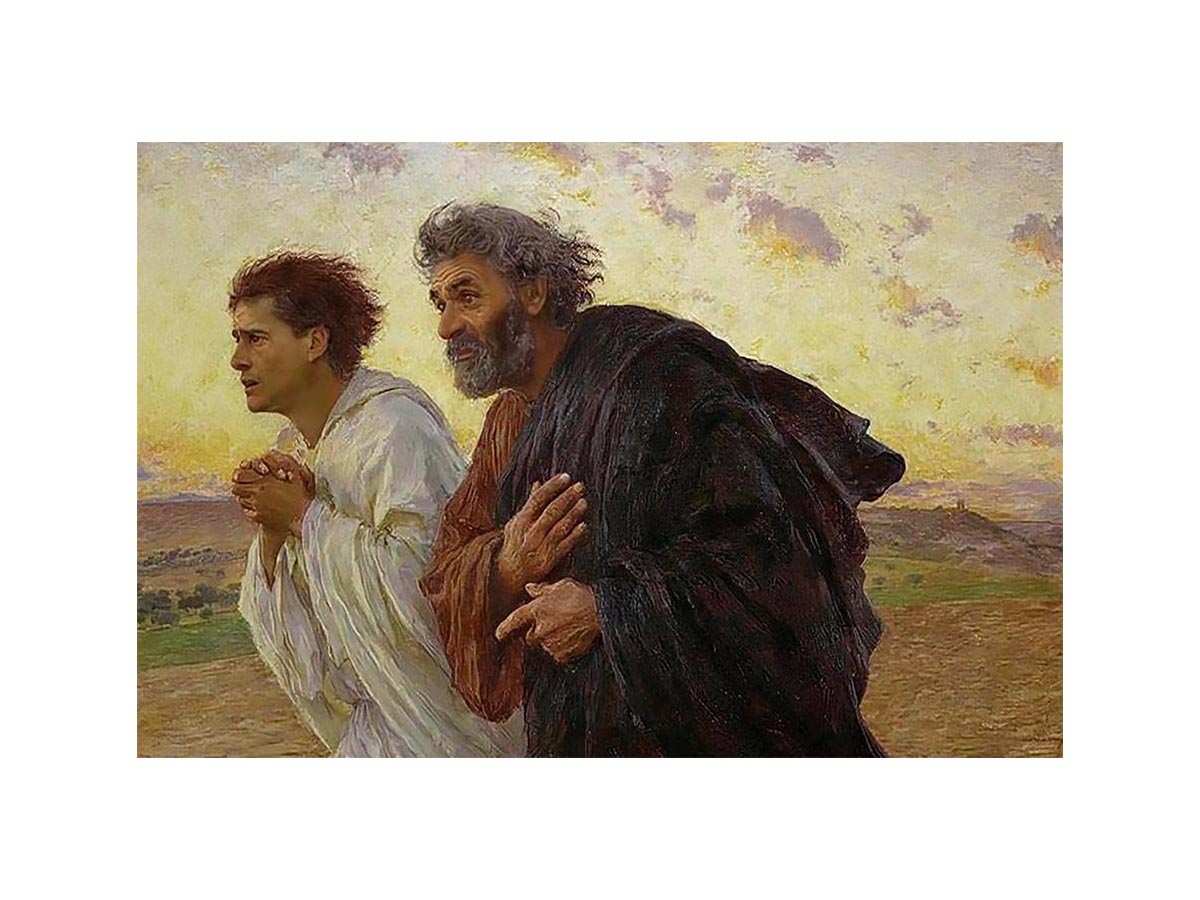 Peter and John Running to the Tomb by EUGENE BURNAND