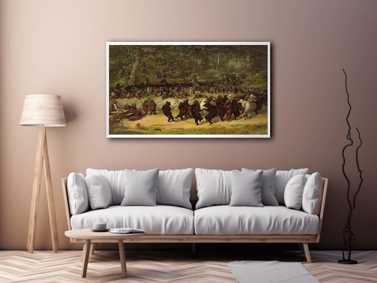The Bear Dance by WILLIAM HOLBROOK BEARD Painting