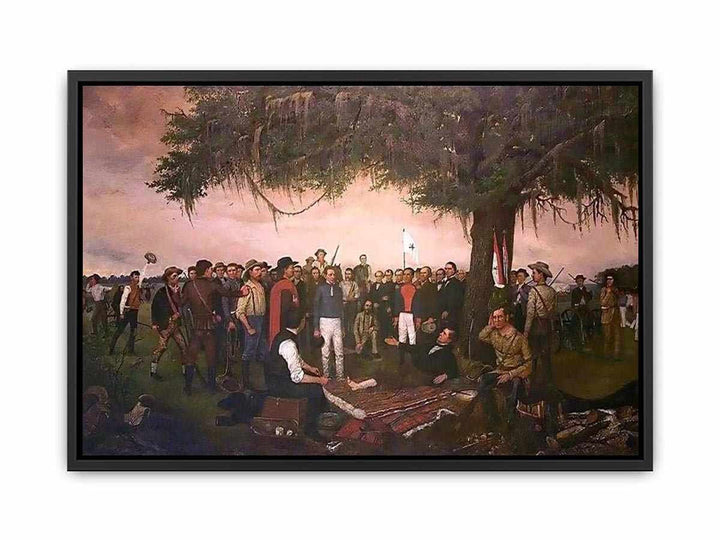 Surrender At Santa Anna Canvas Print