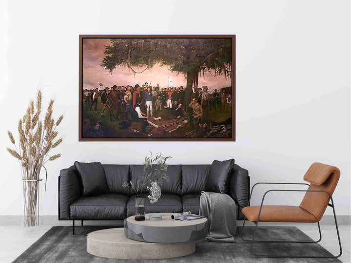 Surrender At Santa Anna Painting