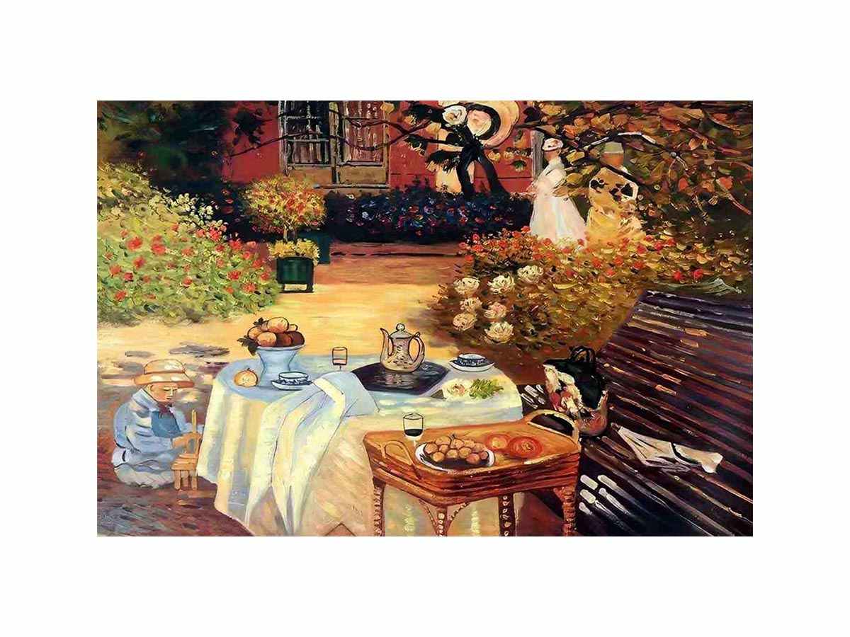 Monet: Luncheon by Claude Monet