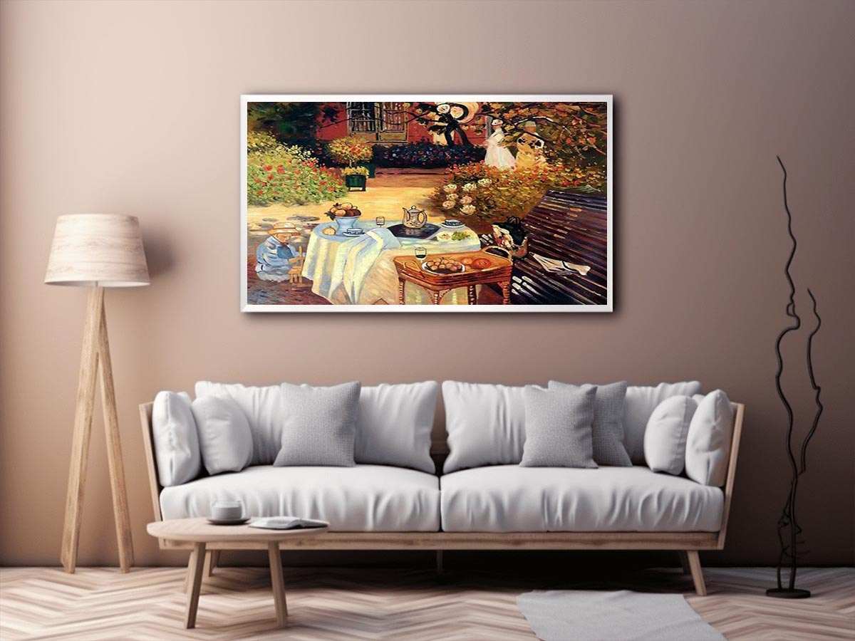 Monet: Luncheon by Claude Monet Painting 