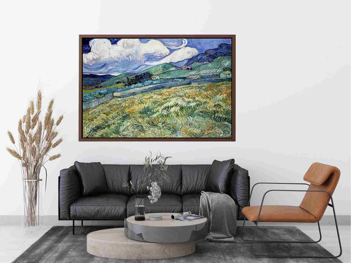 Landscape from Saint-Remy by Vincent van Gogh Painting 