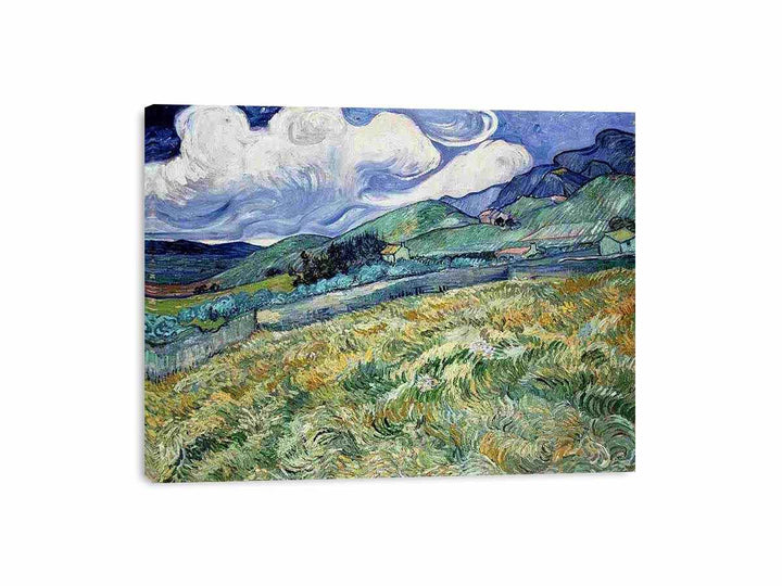 Landscape from Saint-Remy  Painting