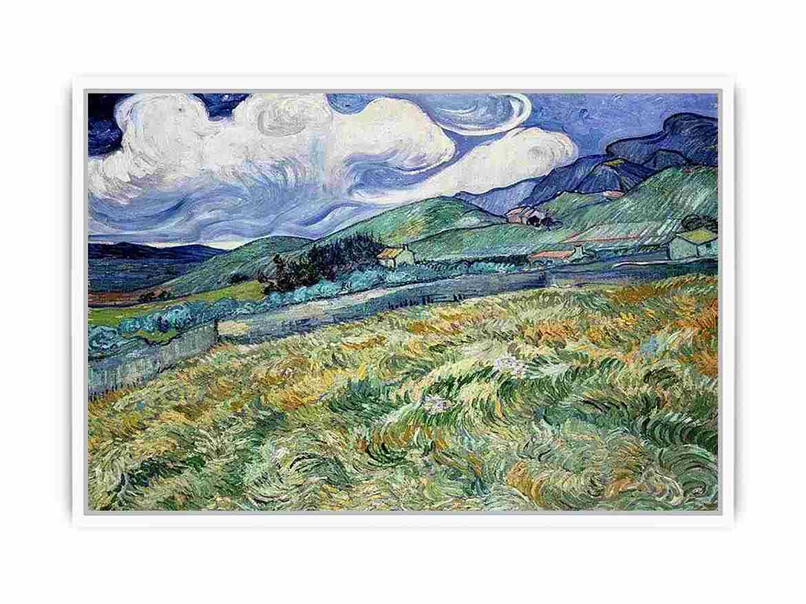 Landscape from Saint-Remy Framed Print