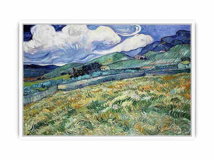 Landscape from Saint-Remy Framed Print