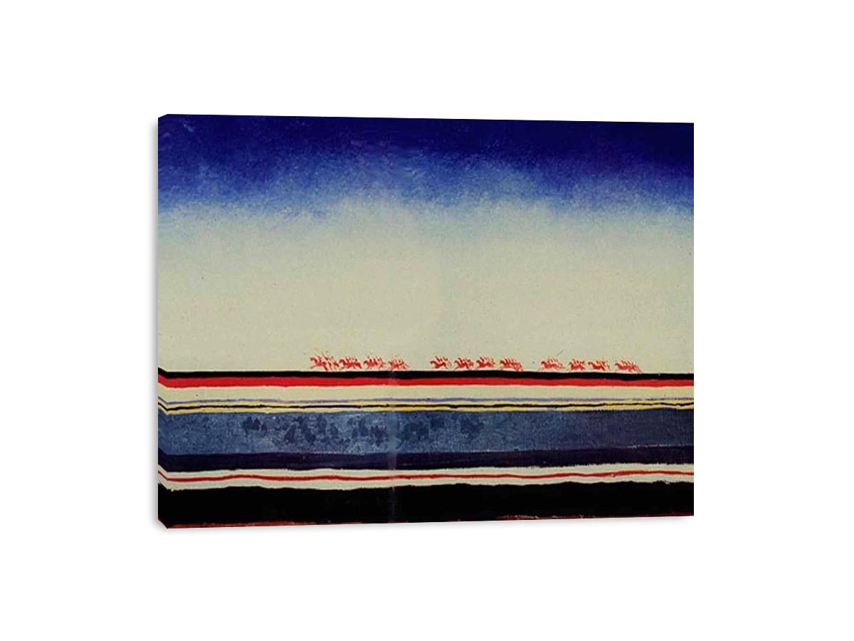 Red Cavalry (painting) by Kasimir Malevich Painting 