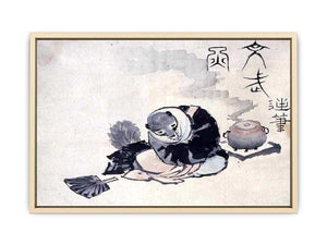 The Tea Kettle Raccoon  Art Print
