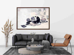 The Tea Kettle Raccoon by Yoshitoshi onogawa Painting 