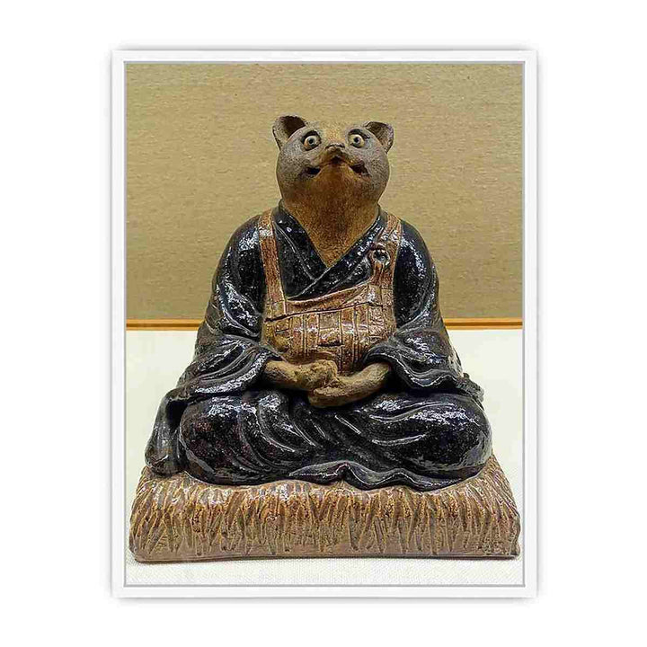 Raccoon dog form Framed Print