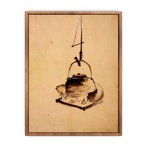Hokusai tanuki tea kettle  Poster
