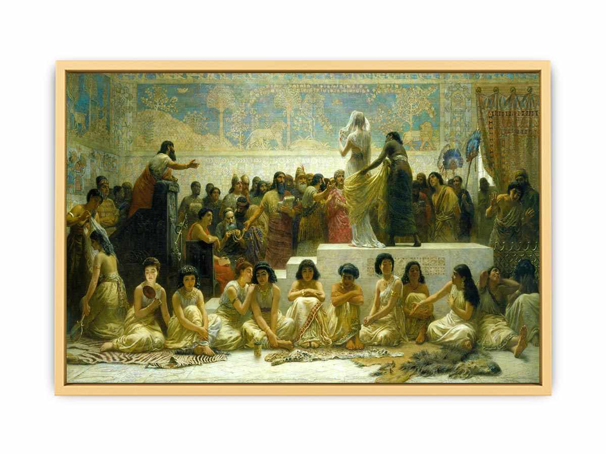 The Babylonian Marriage Market Streched canvas