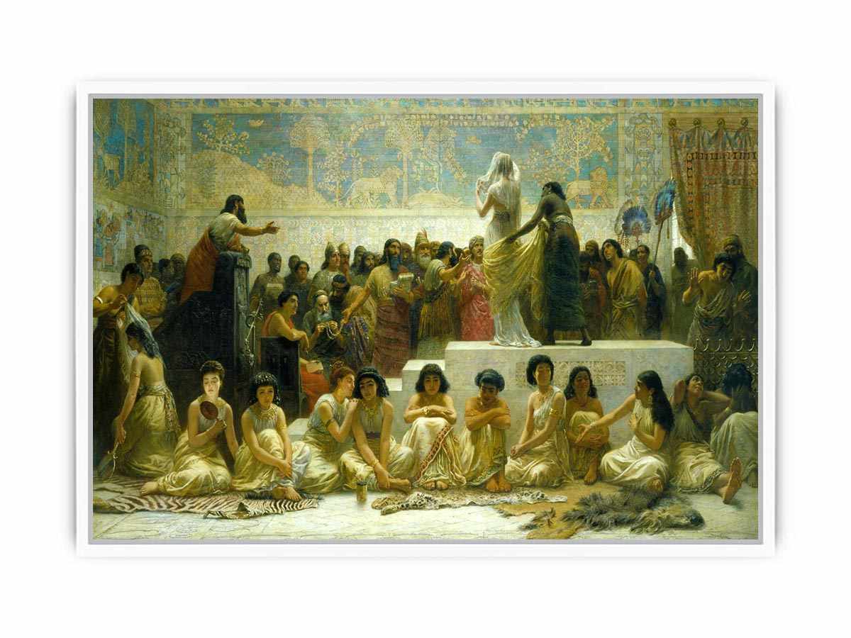 The Babylonian Marriage Market Framed Print