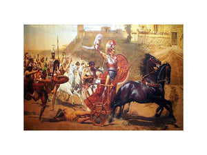 triumph of achilles by Franz Matsch painting