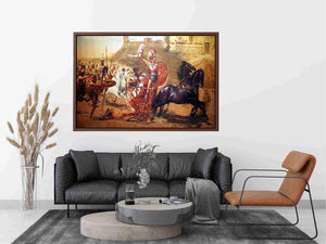 triumph of achilles by Franz Matsch painting