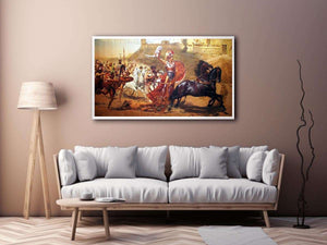 triumph of achilles by Franz Matsch painting