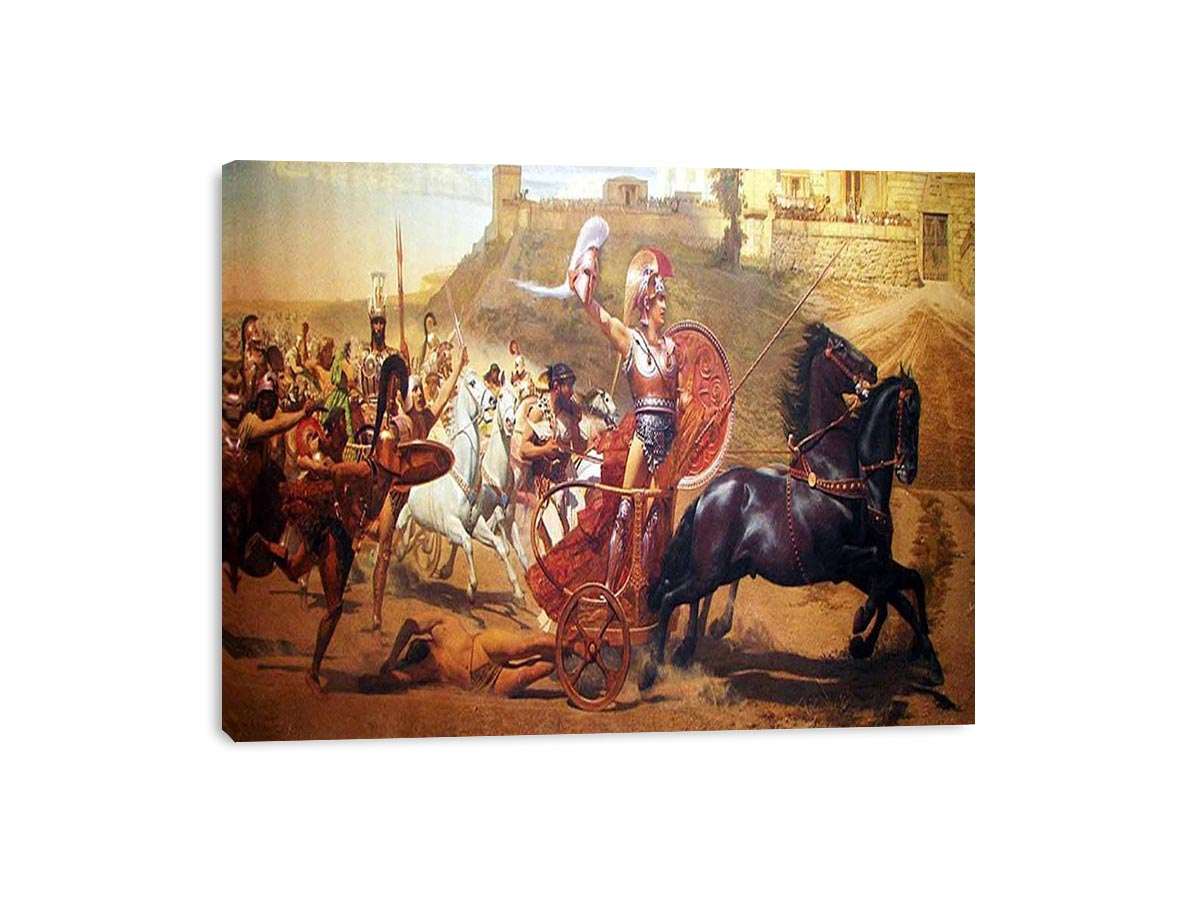 triumph of achilles by Franz Matsch painting
