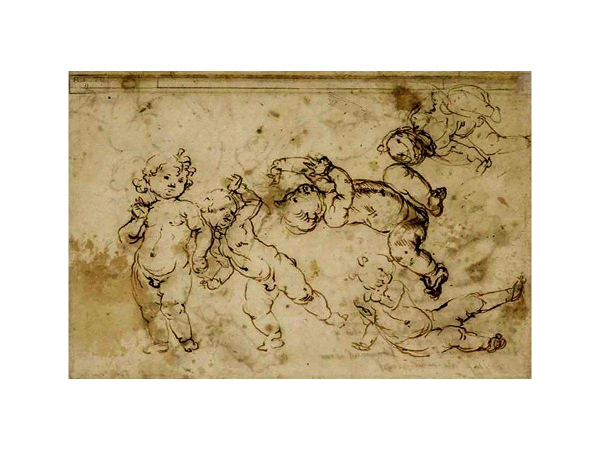 five naked children by Andrea del Verrocchio