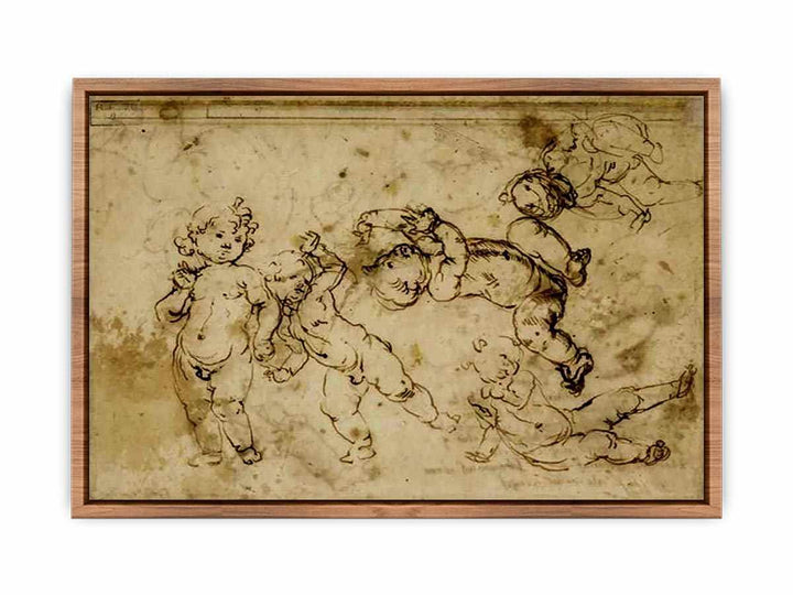 five naked children  Poster
