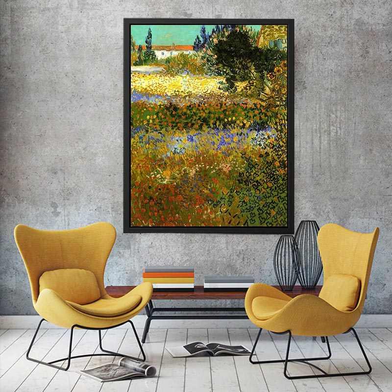 Garden in Bloom by Vincent van Gogh Painting 